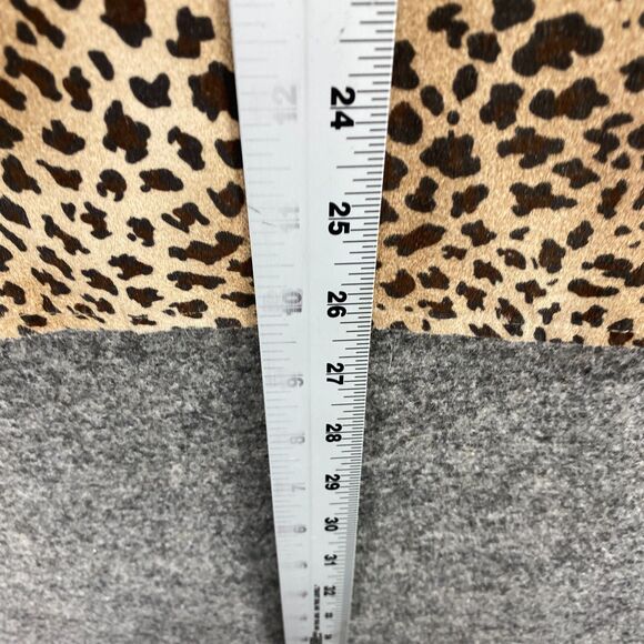 Studio Works Shirt Women S Small Brown Animal Print Collared Button Up Casual - Picture 7 of 8